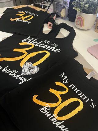 30 Birthday Family Matching Shirts