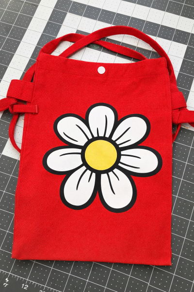 Minimal Retro Daisy Canvas Tote”-undefined