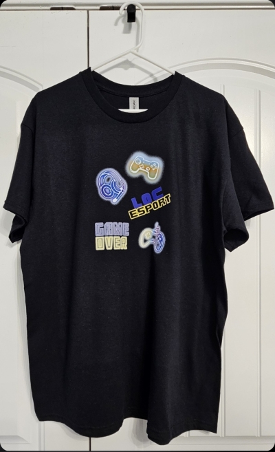 Custom design apparel for college eSports club.-undefined